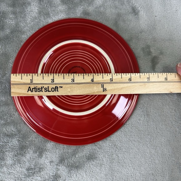 Fiesta Fiestaware Homer Laughlin Salad Plate Small Plate Scarlet - Picture 4 of 4